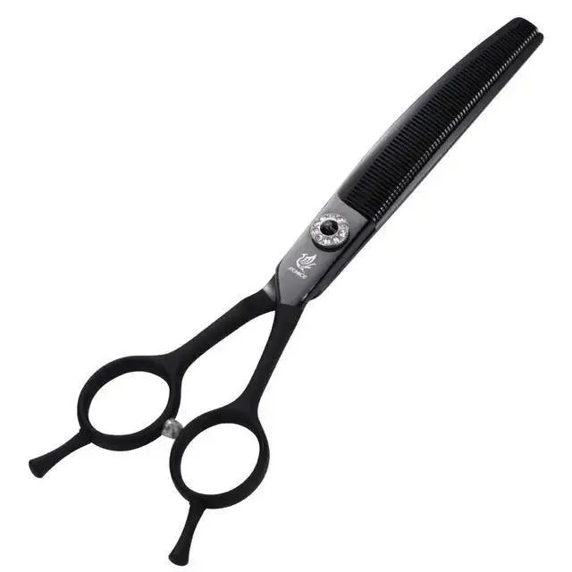 Curved Pet Grooming Shears: Professional Stainless Steel Blades for Cats and Dogs - Stylish, Ergonomic Design