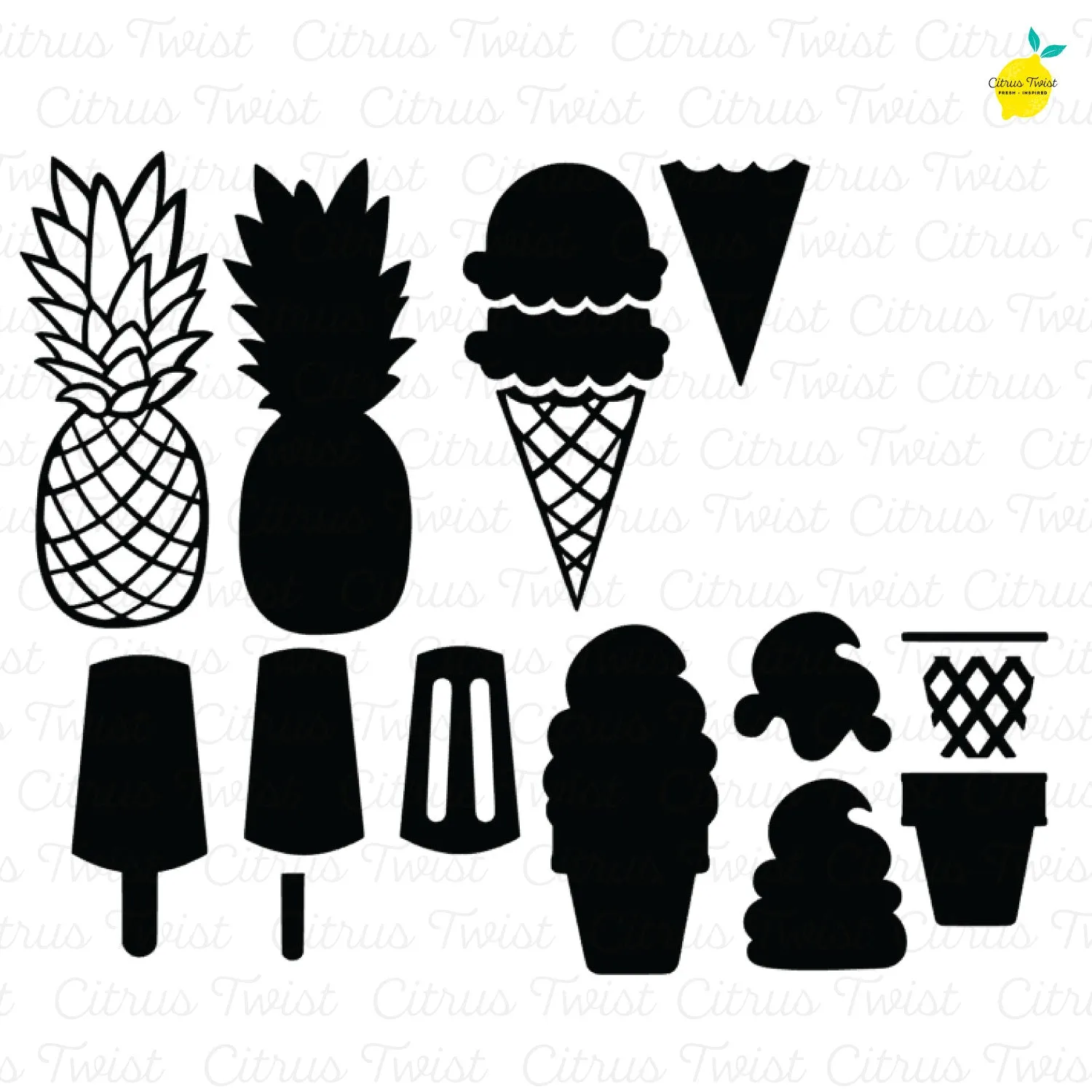 Cut file - Summer Icons - July 2019