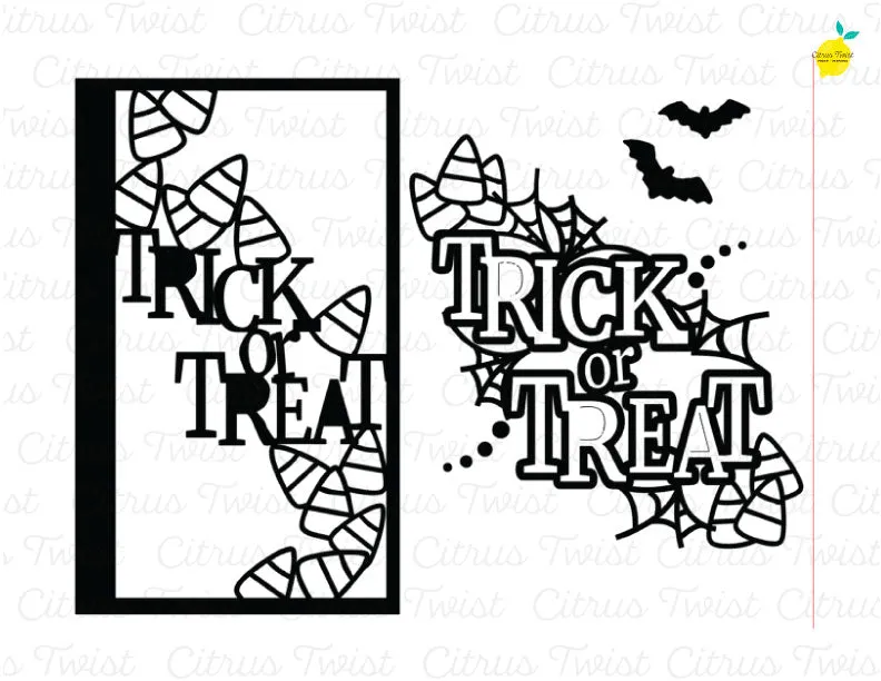 Cut file - Trick or Treat - October 2019