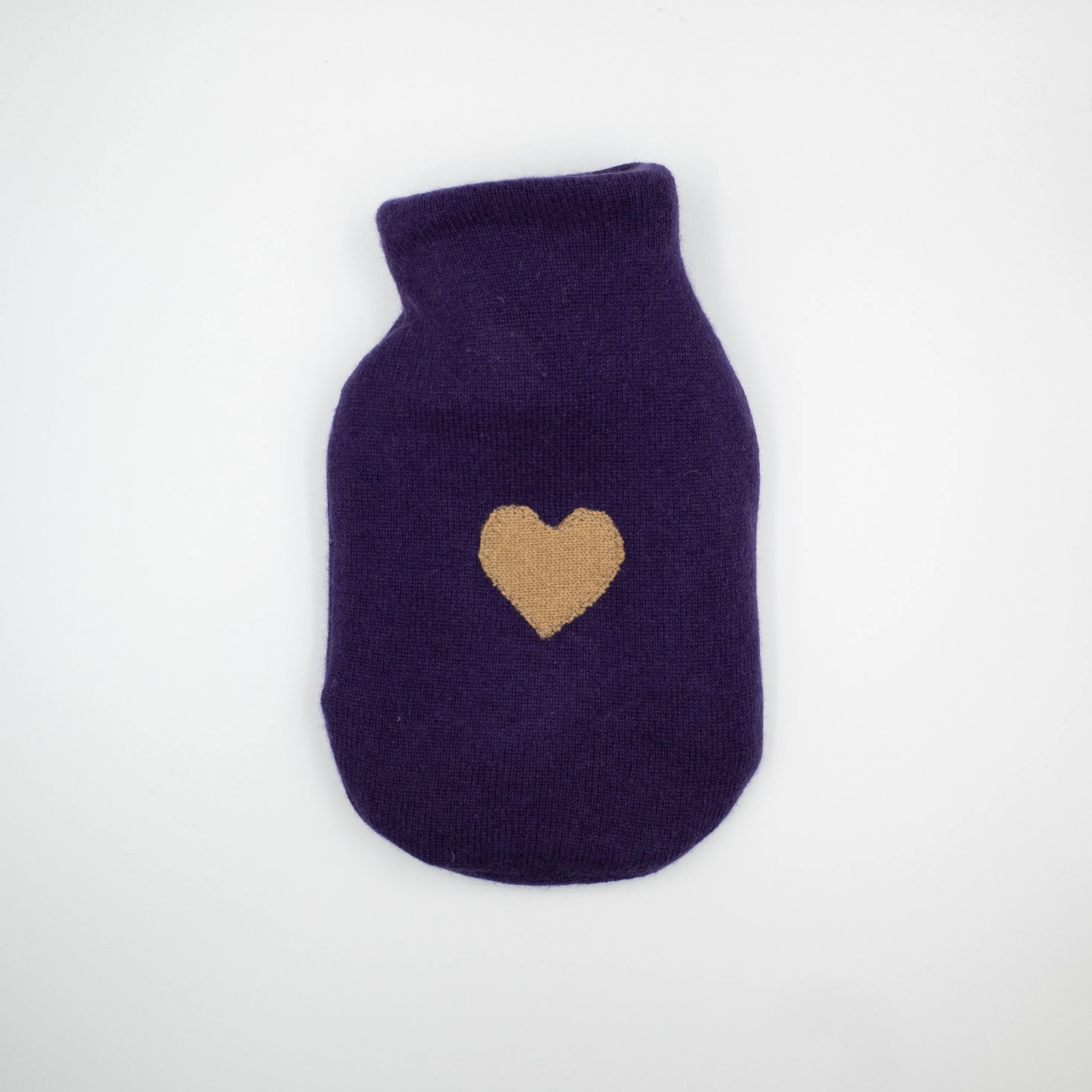 Deep Iris Purple Cashmere Small Hot Water Bottle