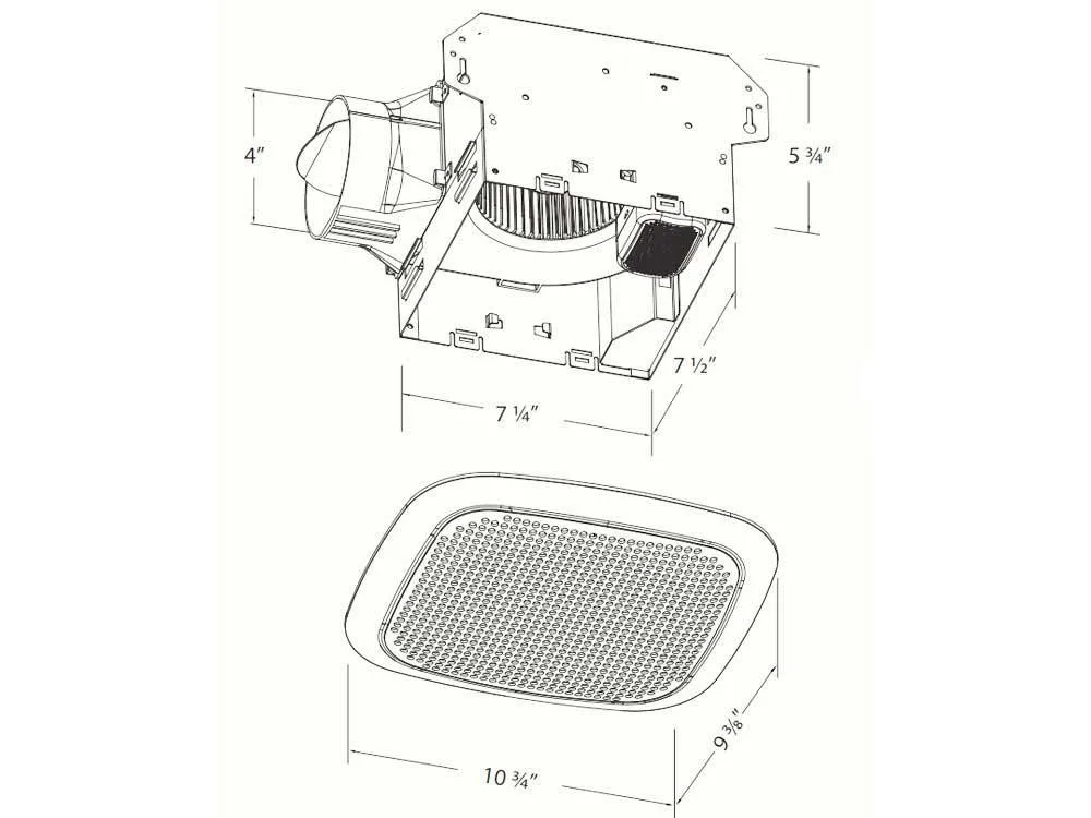 Delta BreezIntegrity 70 CFM Bathroom Exhaust Fan With Bluetooth Speaker