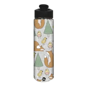 Designer Stainless Steel Water Bottle -  Chick and Christmas Tree