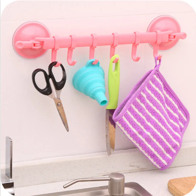 Detachable hooks with suction cup - easy and gentle hanging