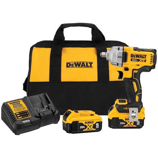 Dewalt® 20V MAX* XR® 1/2 in. Mid-Range Impact Wrench Kit with Hog Ring Anvil DCF891P2