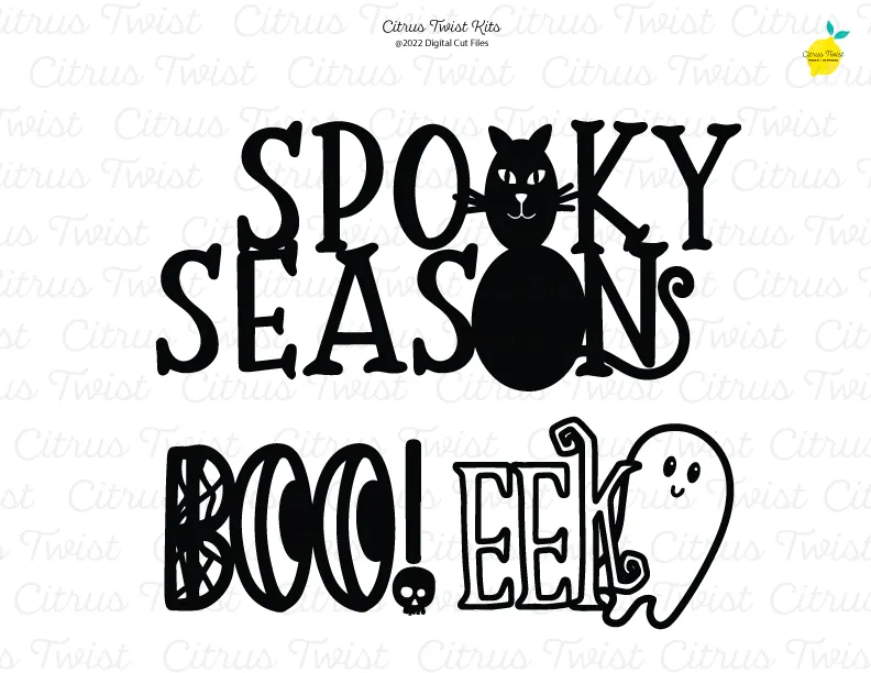 Digital Cut file - SPOOKY SEASON - October 2022