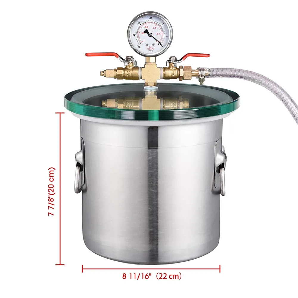 DIY 2-Gal Vacuum Degassing Chamber Stainless Steel