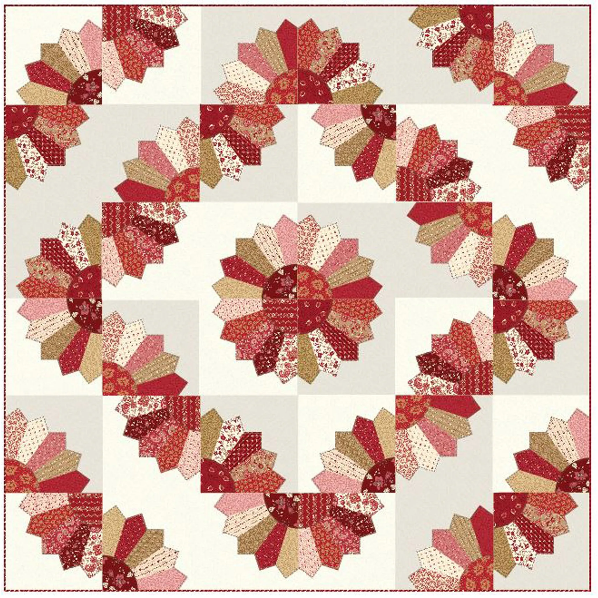 Dresden Fan Quilts Pattern NZP-Q002w - Wholesale Product