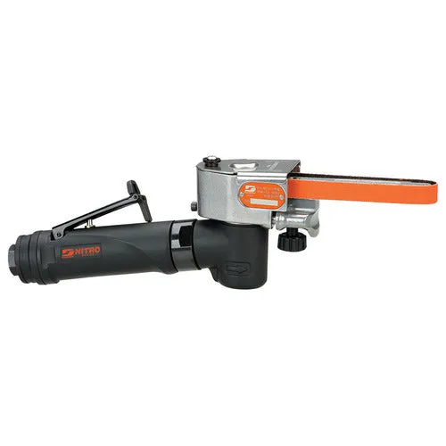 Dynabrade NitroFile Abrasive Belt Tool, .5 hp, 7 Degree Offset, 20,000 RPM, Gearless, Front Exhaust