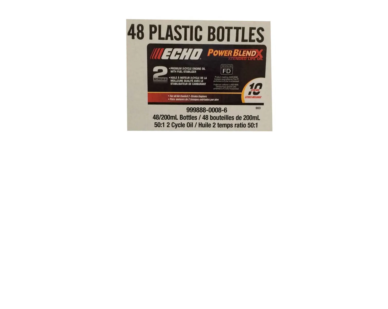 ECHO PowerBlend Premium 2 Cycle Engine Oil 200ml 48 Case