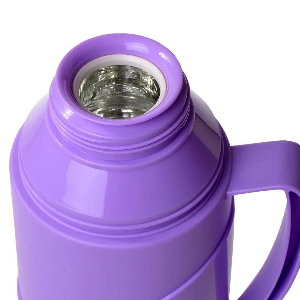 Fissman Portable Stainless Steel Vacuum Flask With Thermal Insulation Purple 1000L