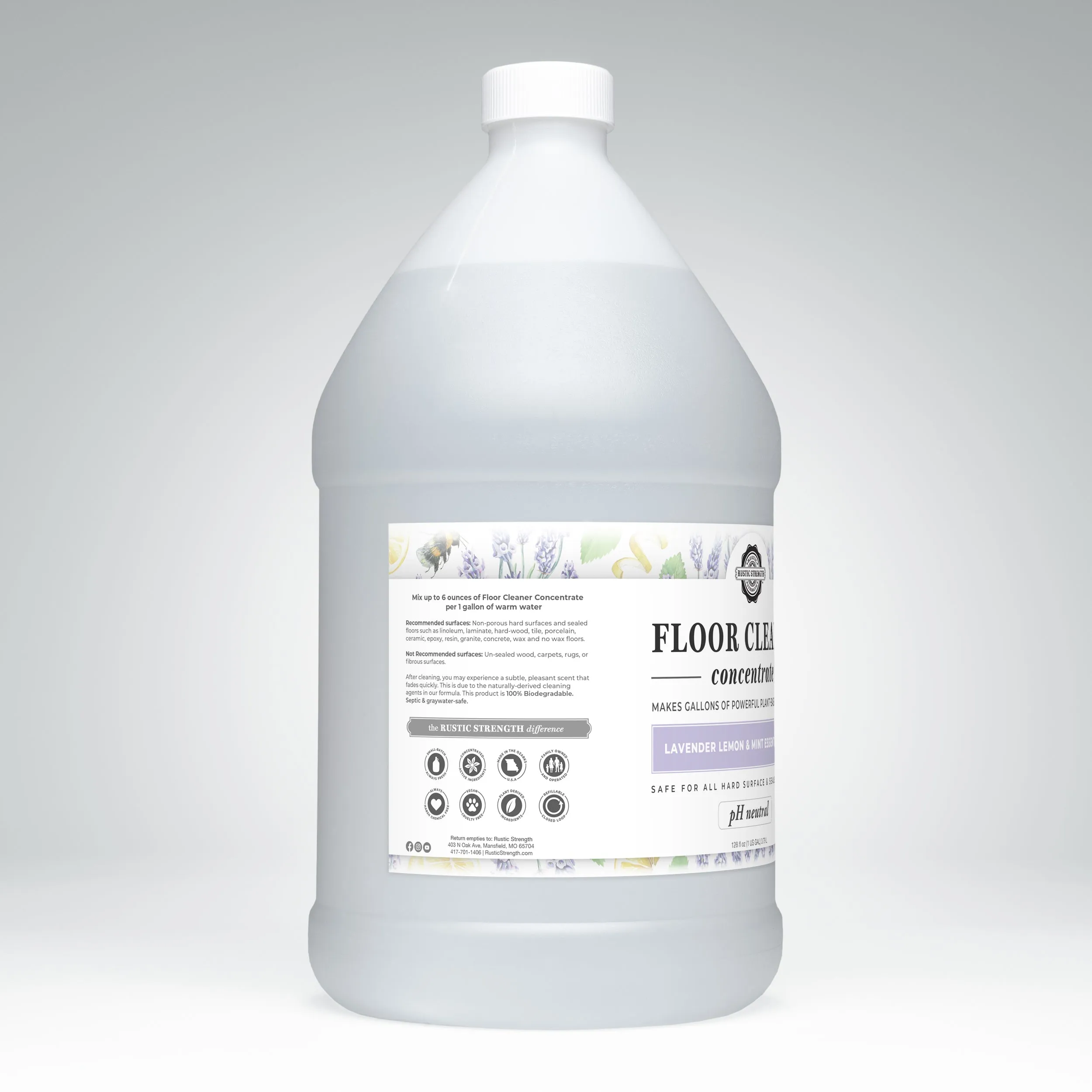 Floor Cleaner Concentrate | Lavender, Lemon & Mint