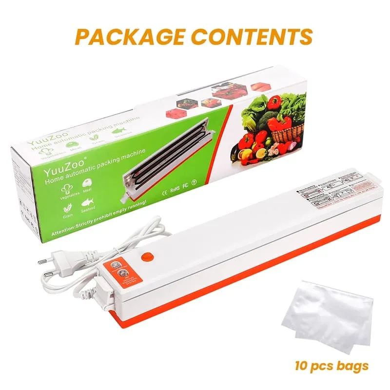 Food Vacuum Sealer Packaging Machine Food Fresh Long Keeping Vacuum Bagsincluding Vaccum Packer