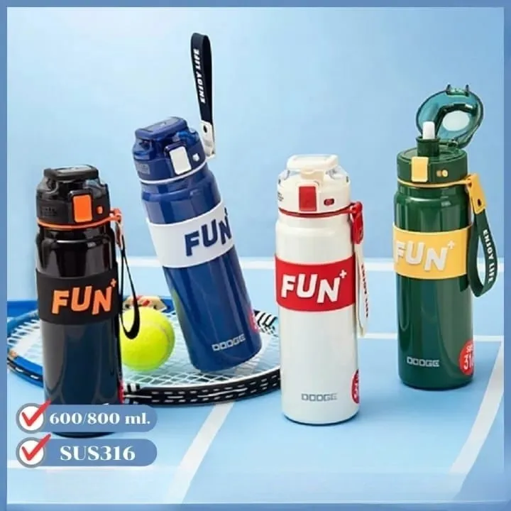 Fun Cool Vacuum Insulated Water Bottle – Leakproof & BPA-Free