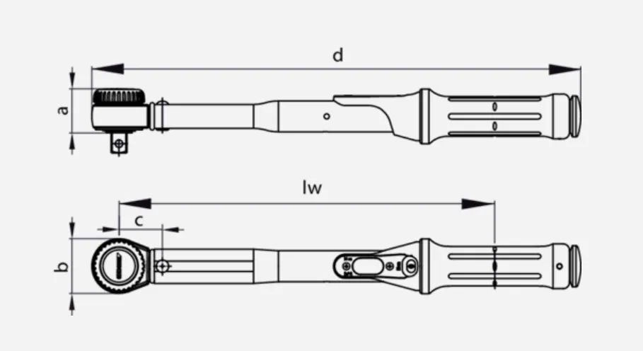 Gedore Torque Wrench TORCOFIX K 3/8" Square Drive 10-50Nm