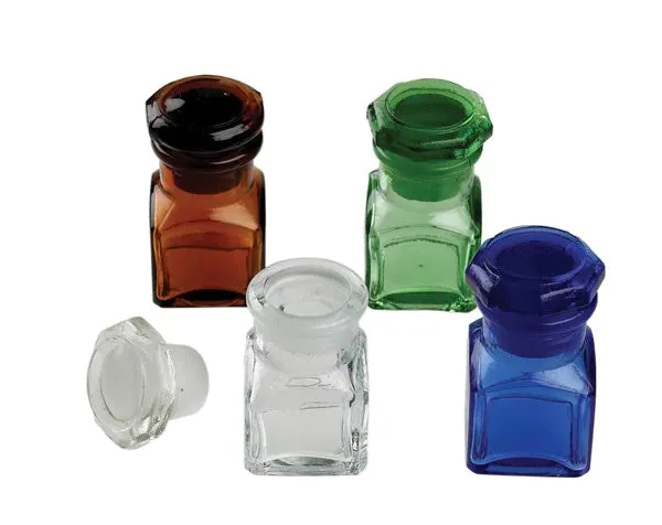 Glass Medicament Bottle Square