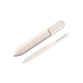 Glass Nail File, Beige