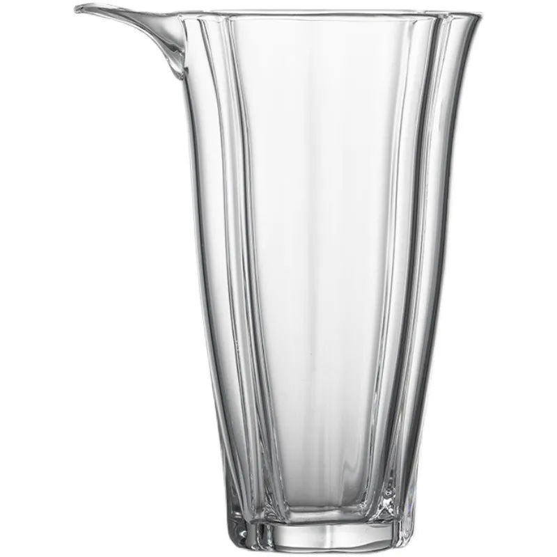 Gohobi Handmade Floral Tall Glass Pitcher