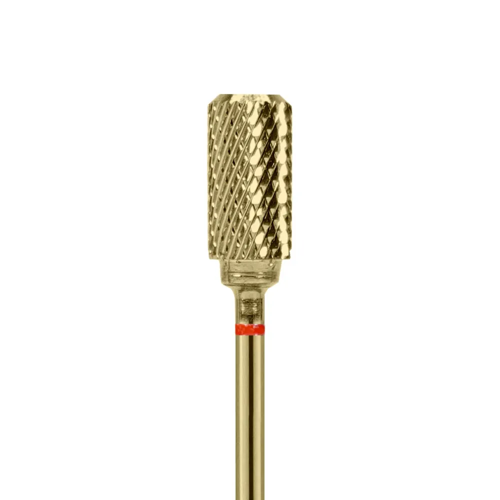 Gold Carbide - Flat Top Safety E-File Nail Drill Bit