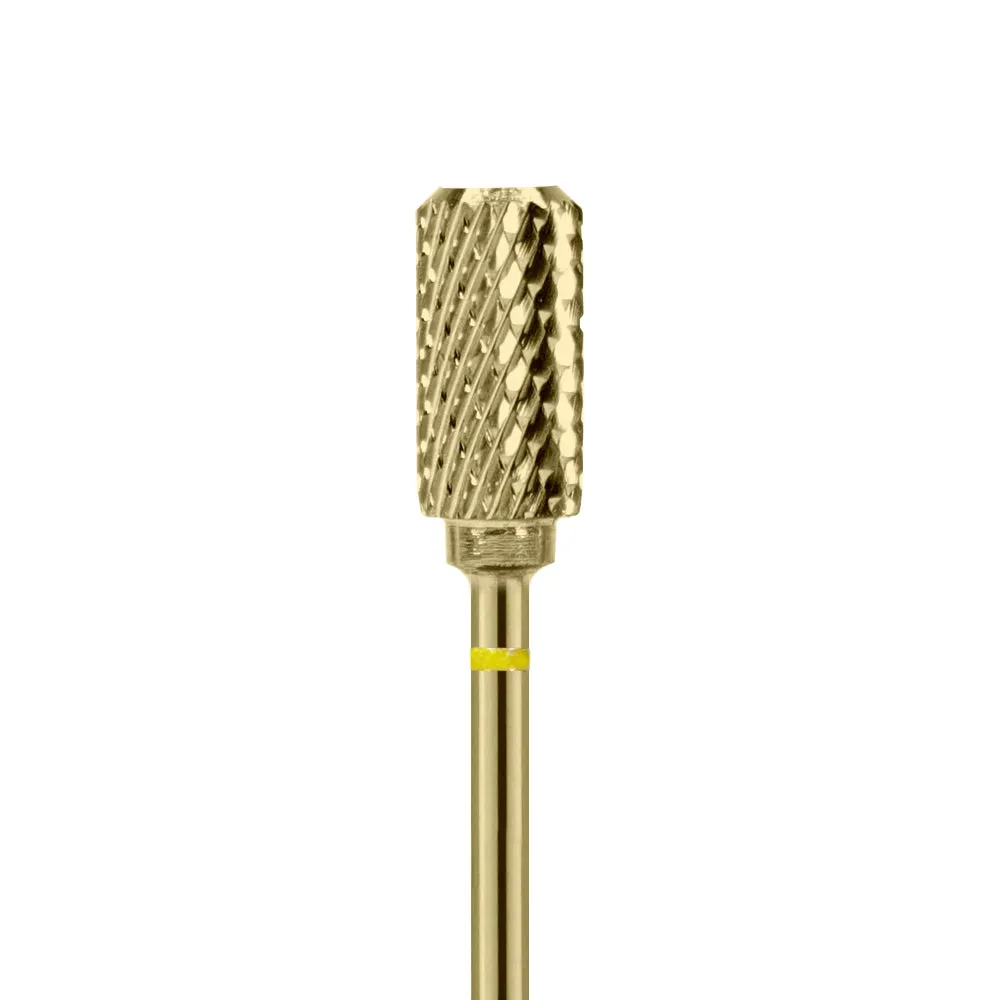 Gold Carbide - Flat Top Safety E-File Nail Drill Bit