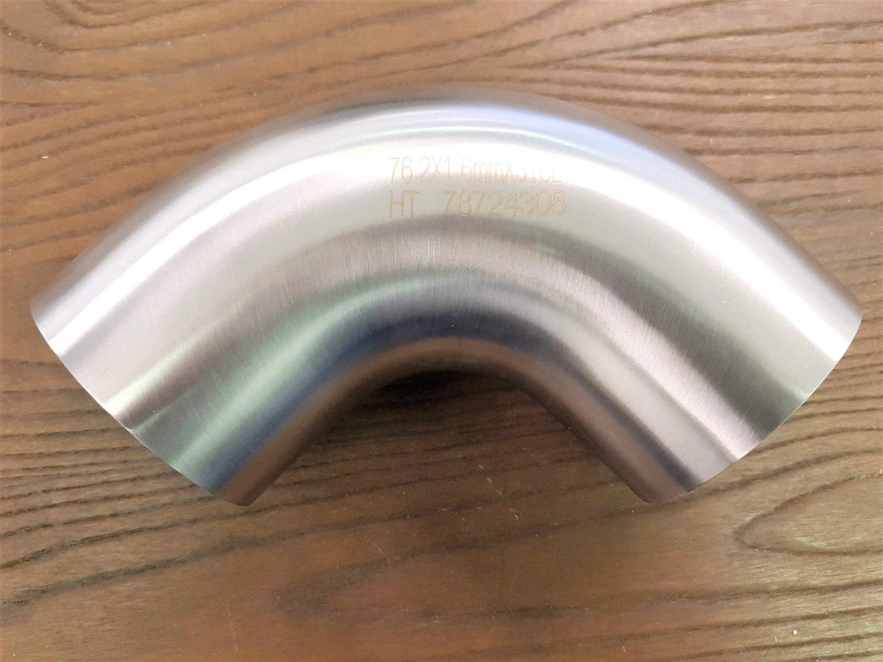 Grade 316 Stainless Steel 90° Short Radius Tube Bends