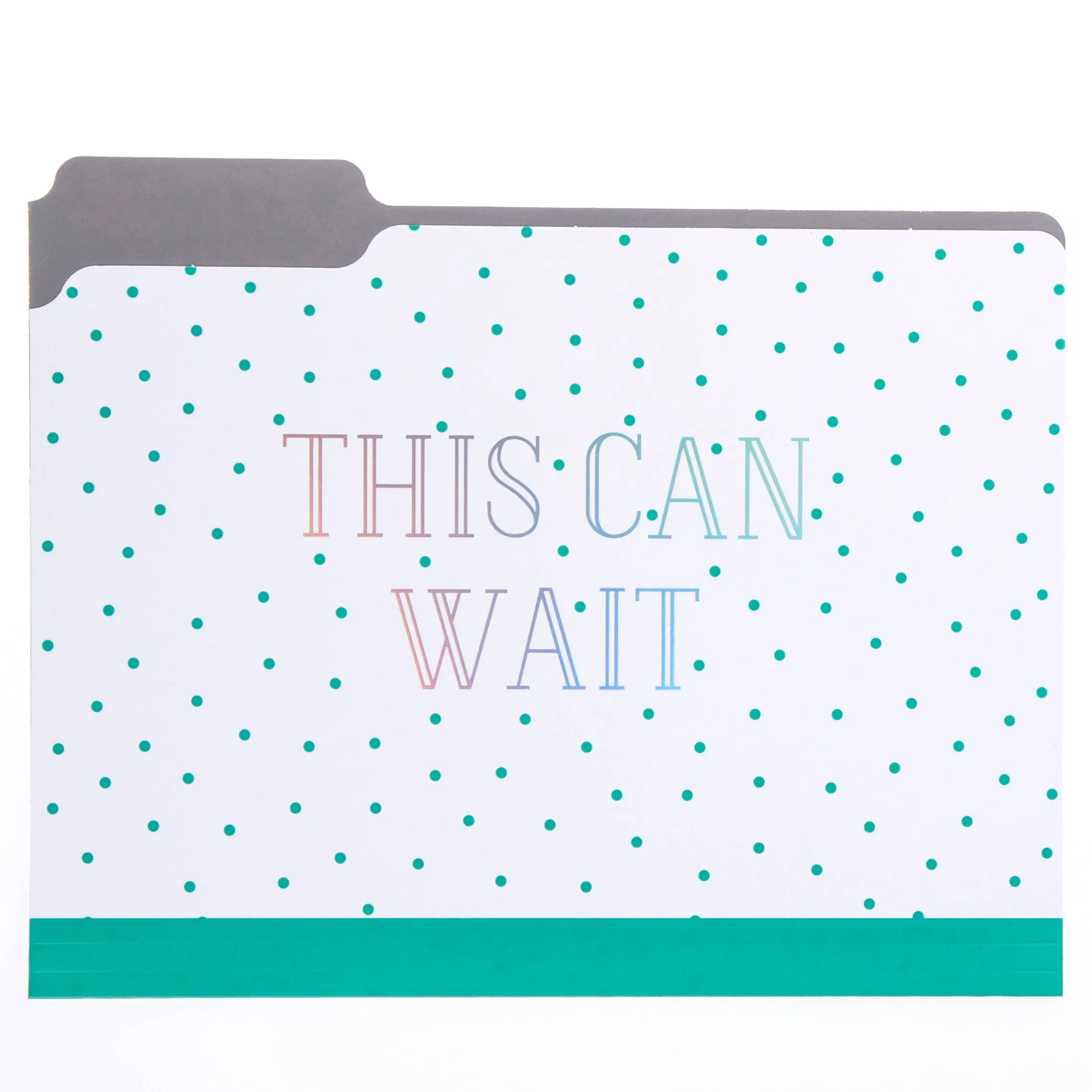 Green Dots File Folder Set