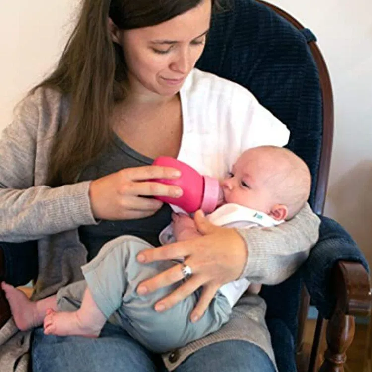 Green Sprouts Baby Bottle Made From Plants And Glass (5 oz) Aqua