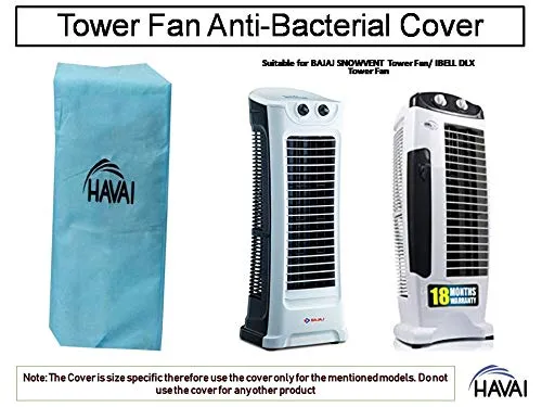 HAVAI Anti Bacterial Cover Suitable for iBELL Tower Fan - Water Resistant. Cover Size(LXBXH) cm:35.5 X 32.5 X 82.5