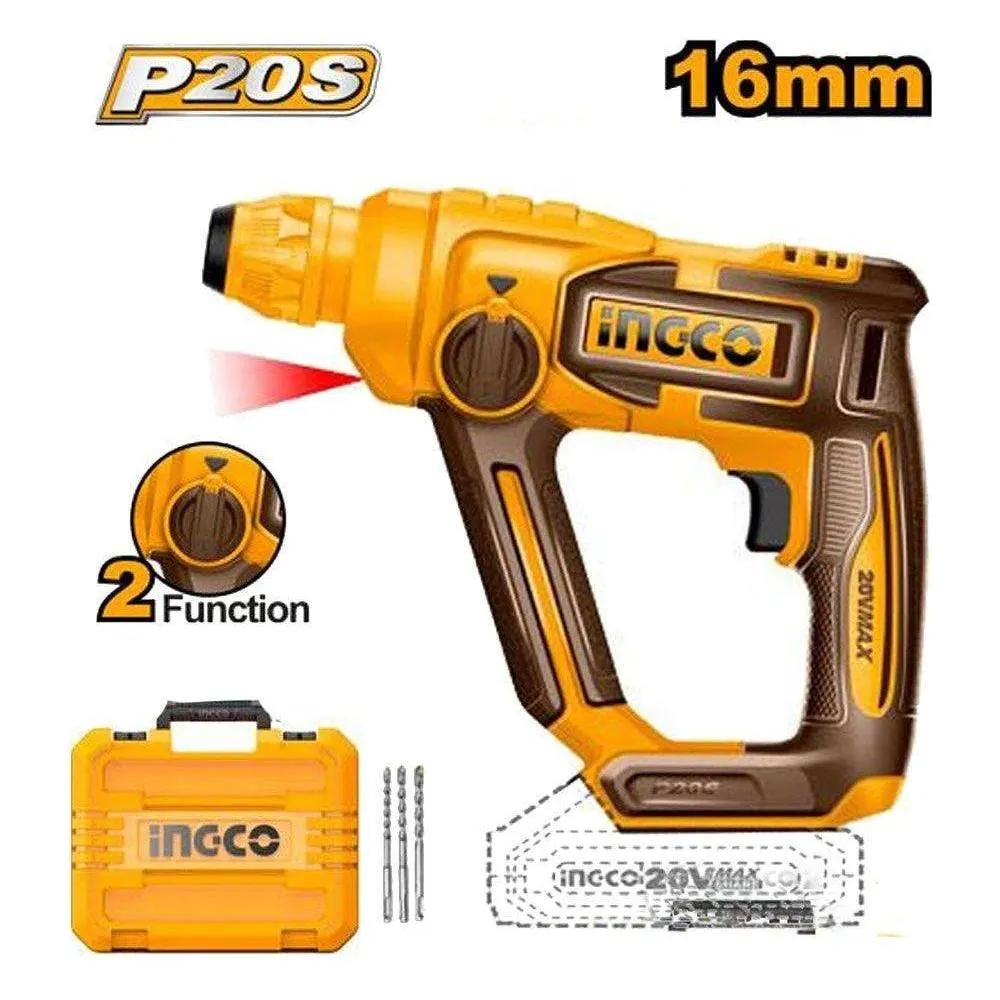 Ingco CRHLI20168 Li-Ion Rotary Hammer 20V