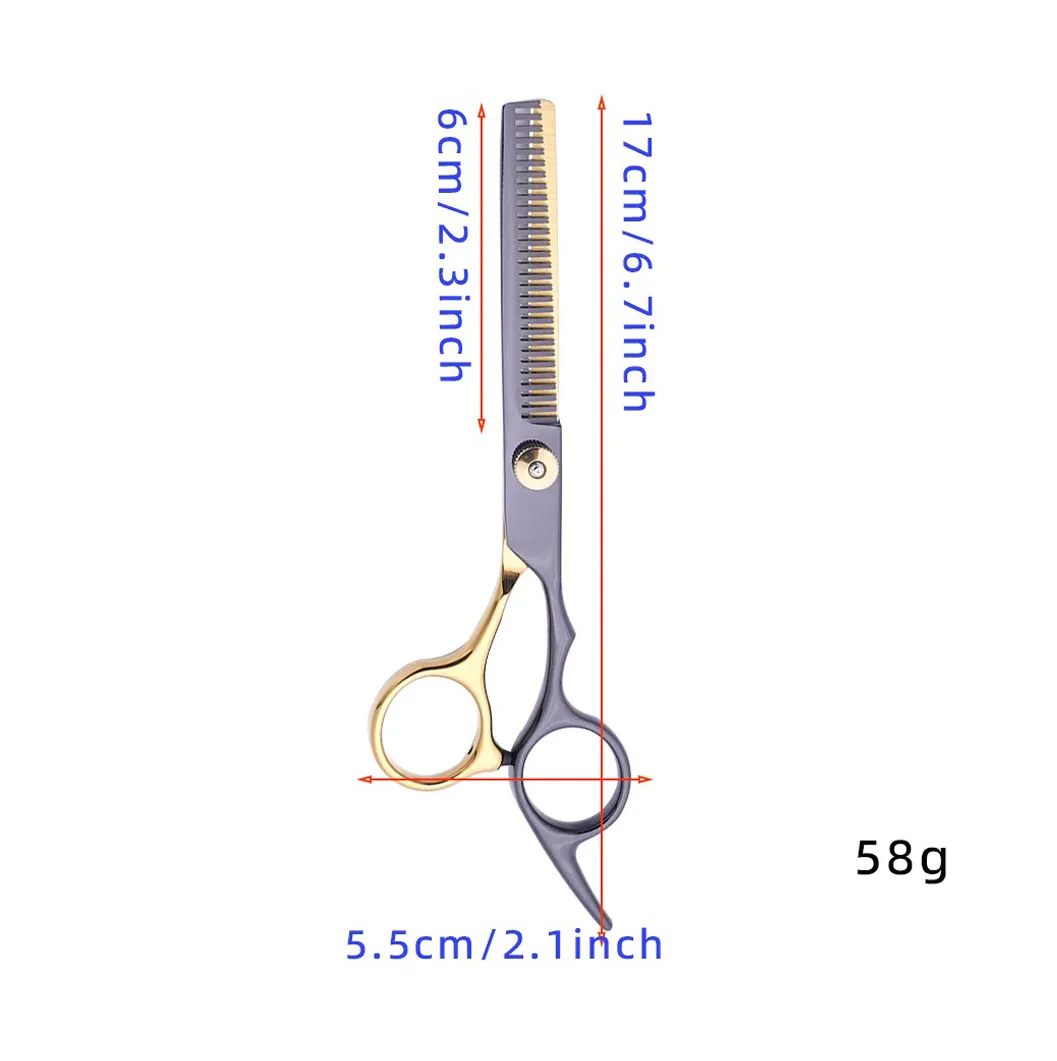 JBextension Hair Scissors, Teeth Hair Texture Shears Professional Blending Hair Thinning Scissor for Barber, Hairdresser, Stylist, Women and Men, Stainless Steel