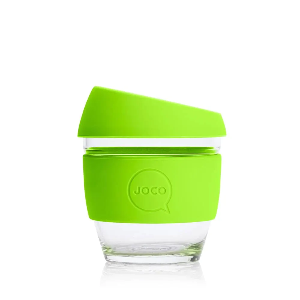 JOCO Reusable Glass Coffee Cup 8oz.