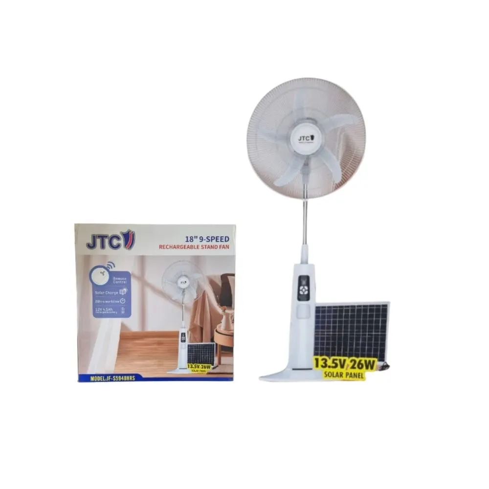 JTC rechargeable stand fan 18 inch jf-s5948hrs