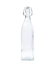 Kates Square Glass Water Bottle 1L