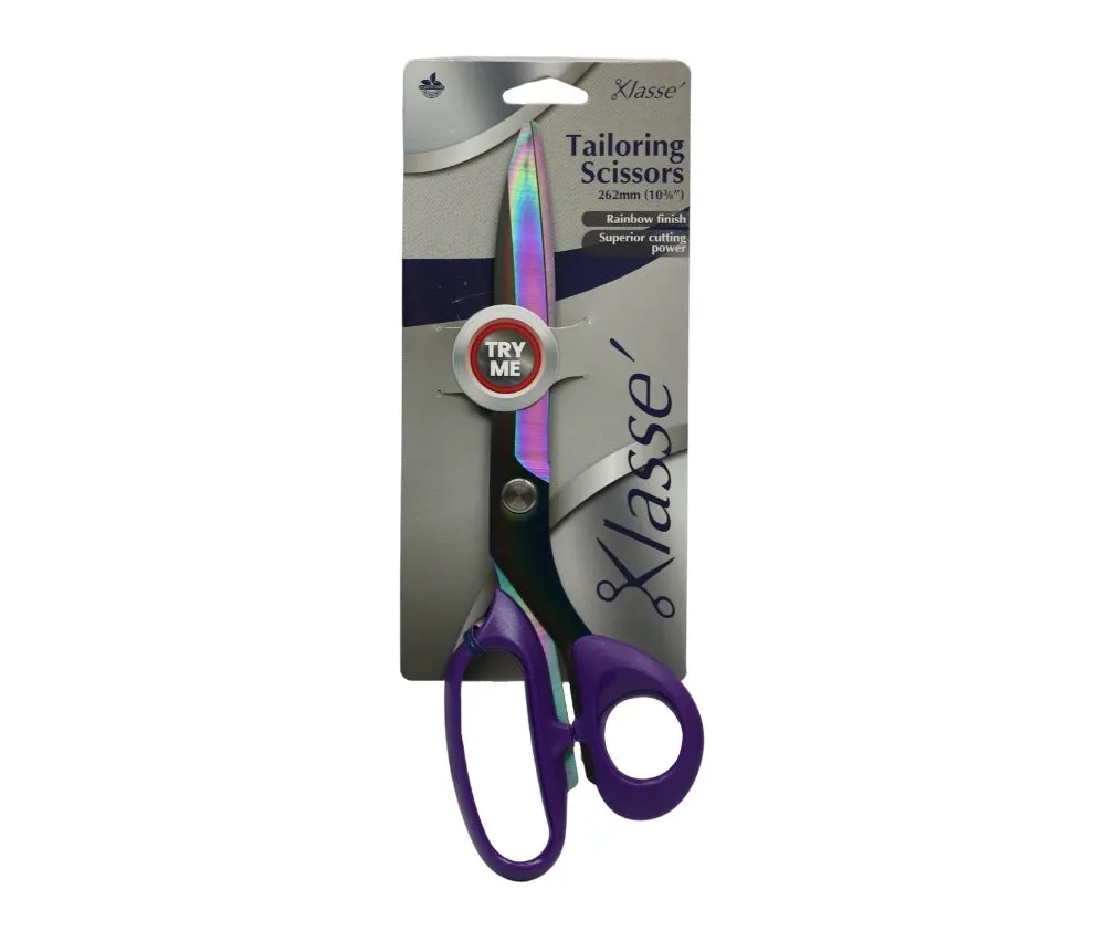 Klasse Enthusiast Tailoring Shears 10 1/4" Rainbow Finish