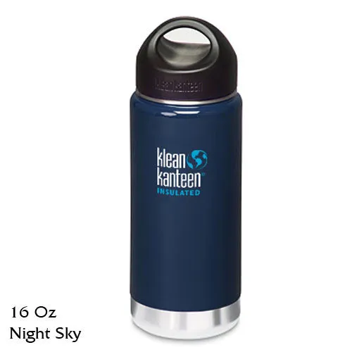 Klean Kanteen Insulated Stainless-Steel Wide-Mouth Bottle with Loop-Top Cap - 16 fl. oz.