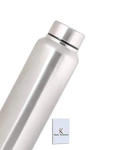 Kuber Industries Stainless Steel 3 Pcs Fridge Water Bottle/Refrigerator Bottle/Thunder(1000 ML)-CTKTC6003