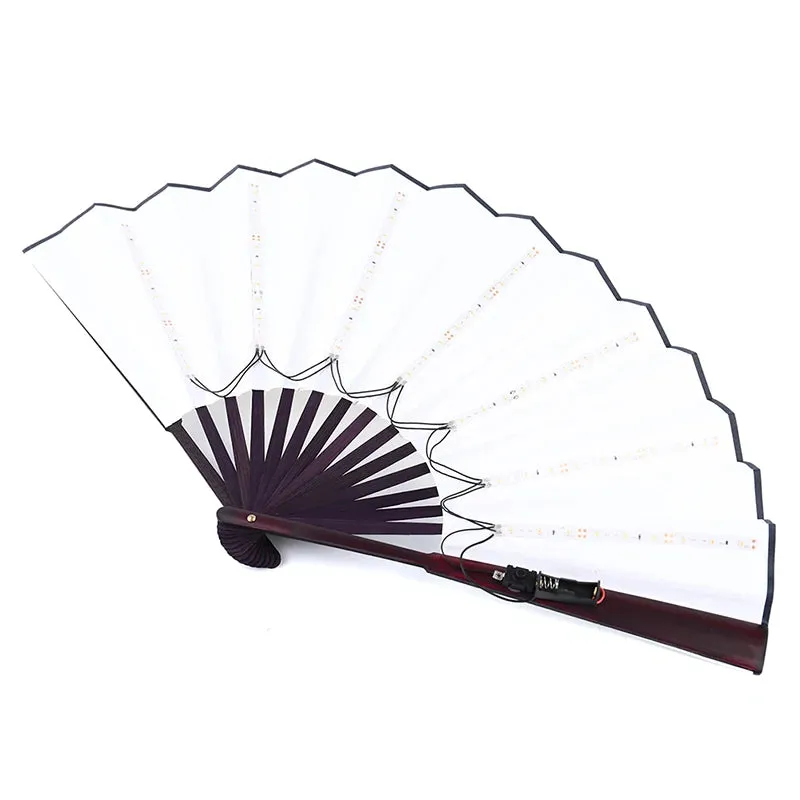 Large Yellow LED Hand Fan