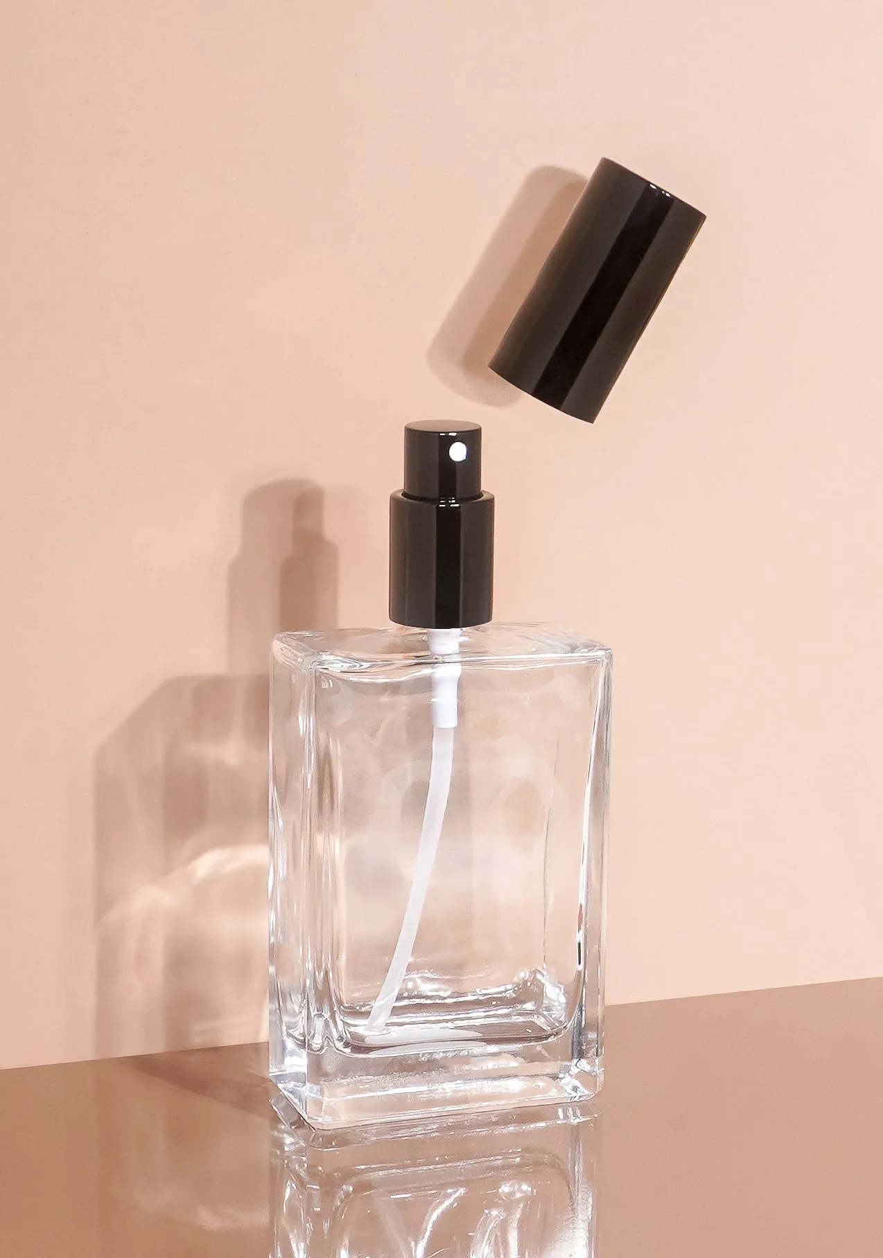 Lily Glass Bottle | Clear | Spray Cap