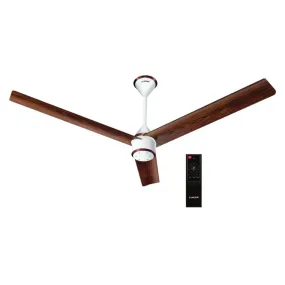 Luker Size Zero Crown BLDC Ceiling Fan 1200mm White Copper Rosewood