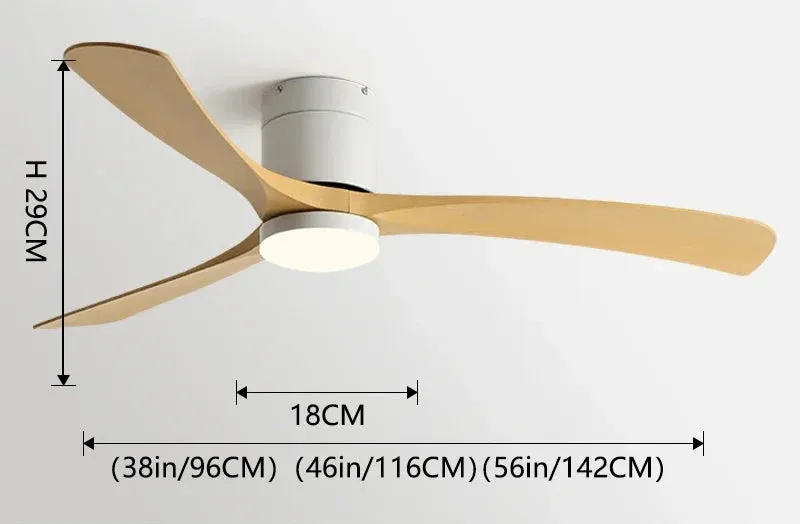 Lux Comfort Low Profile Ceiling Fan with Light