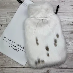 Luxury Rabbit Fur Hot Water Bottle | Ethically sourced by product fur - Large - #218