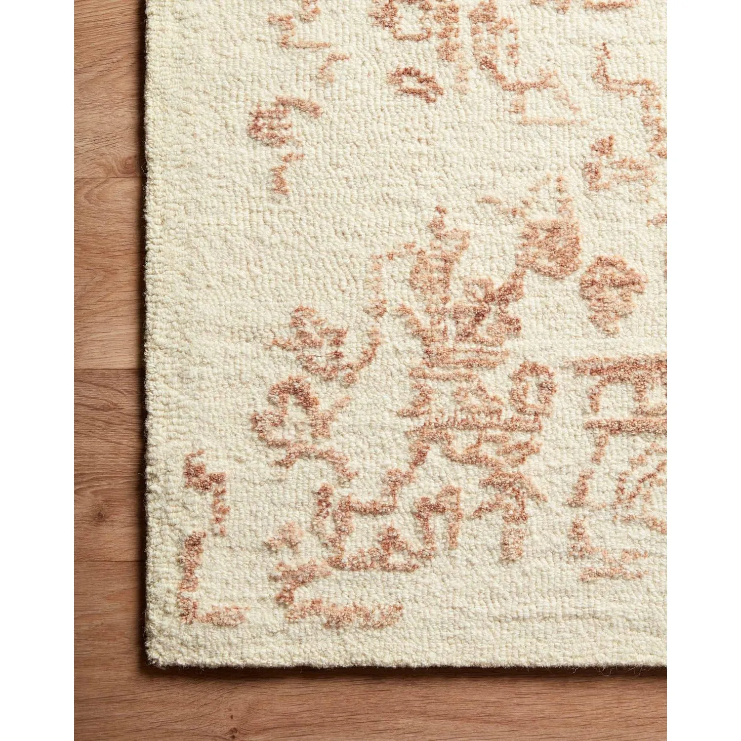 Magnolia Home Annie White/Rust Rug