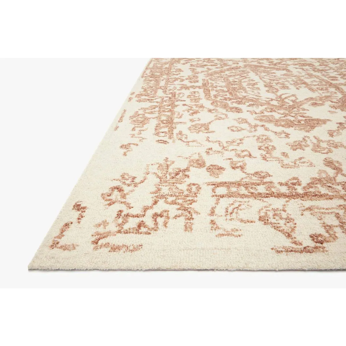 Magnolia Home Annie White/Rust Rug