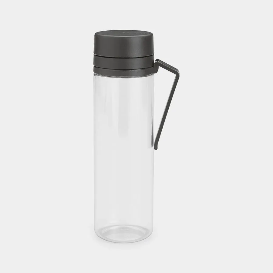 MAKE & TAKE WATER BOTTLE with Strainer, 0.5L - Dark Grey