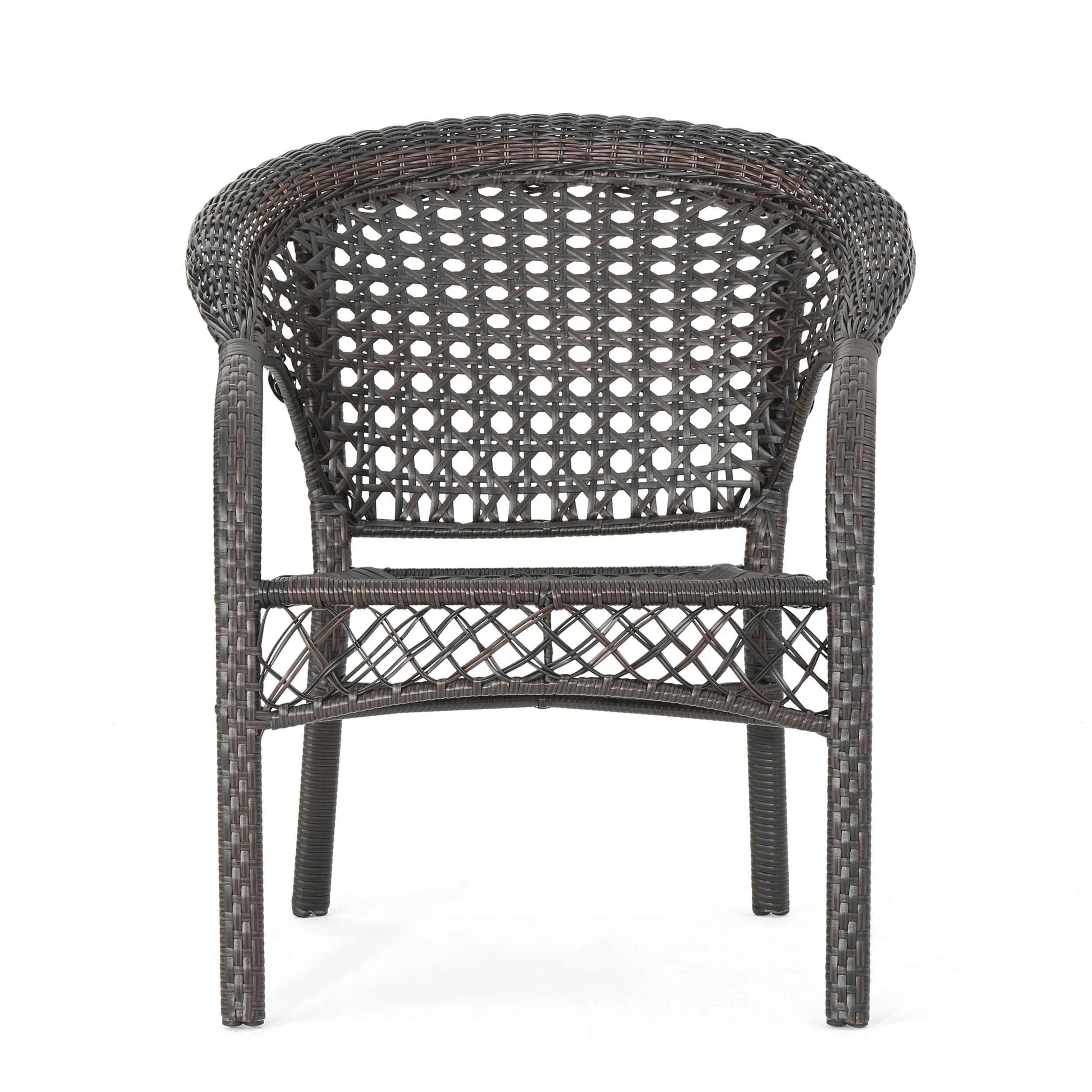 Malibu Brown 3pc Wicker Bistro Set