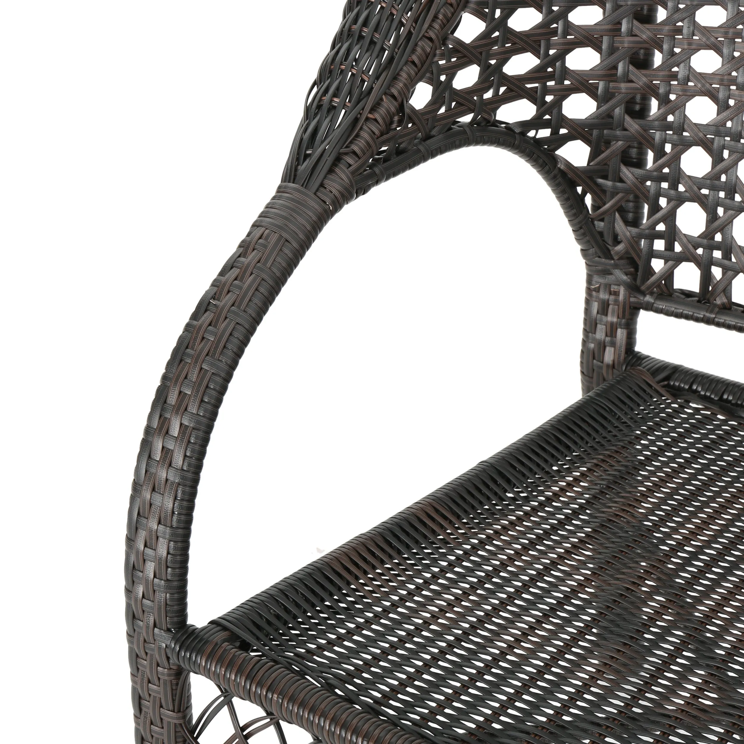 Malibu Brown 3pc Wicker Bistro Set