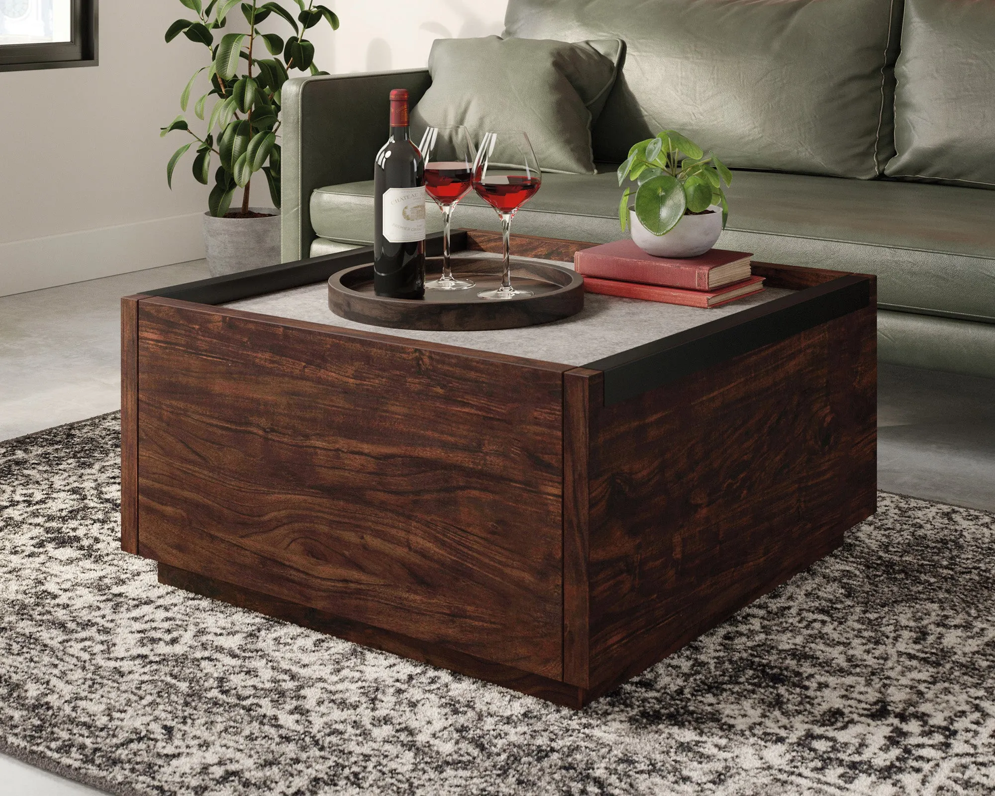 Manhattan Gate Coffee Table Rich Walnut