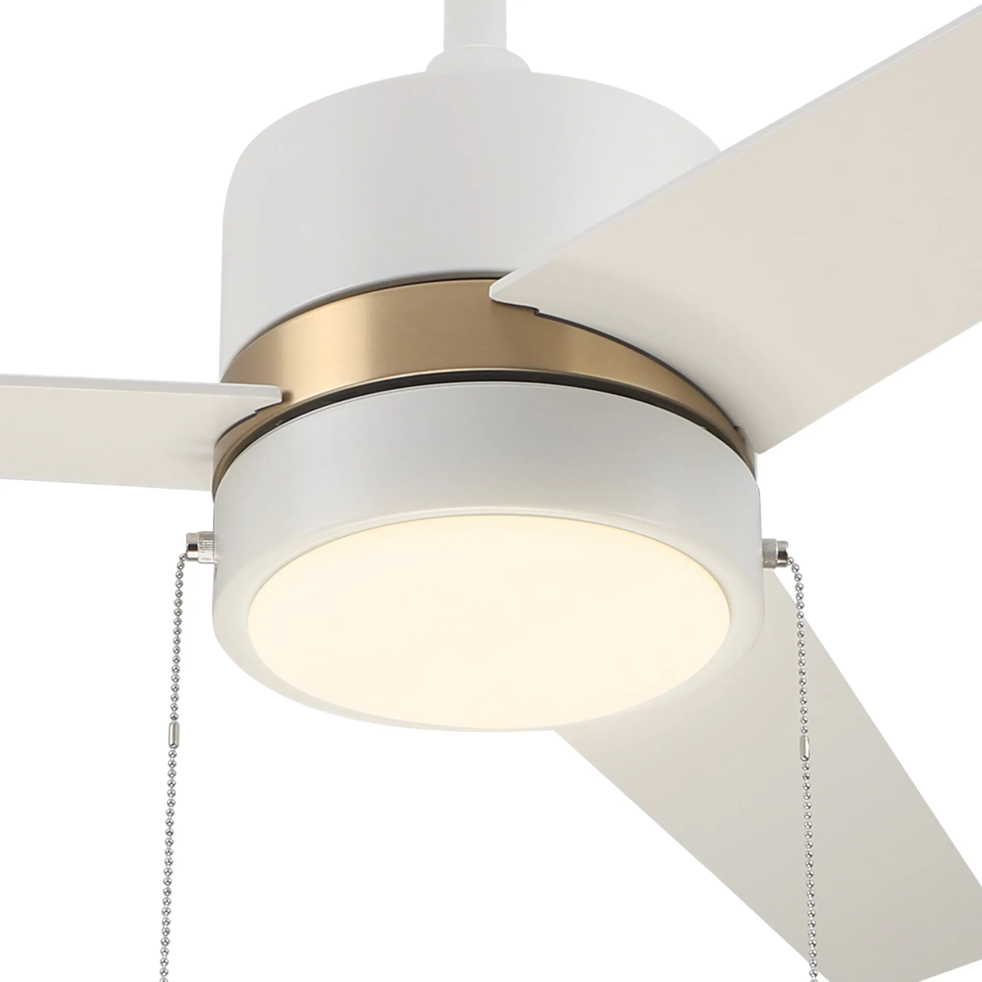 Marais Ceiling Fan with LED Light and Pull Chain 52 Inch