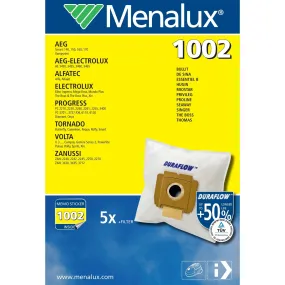 Menalux 1002 Vacuum Bags