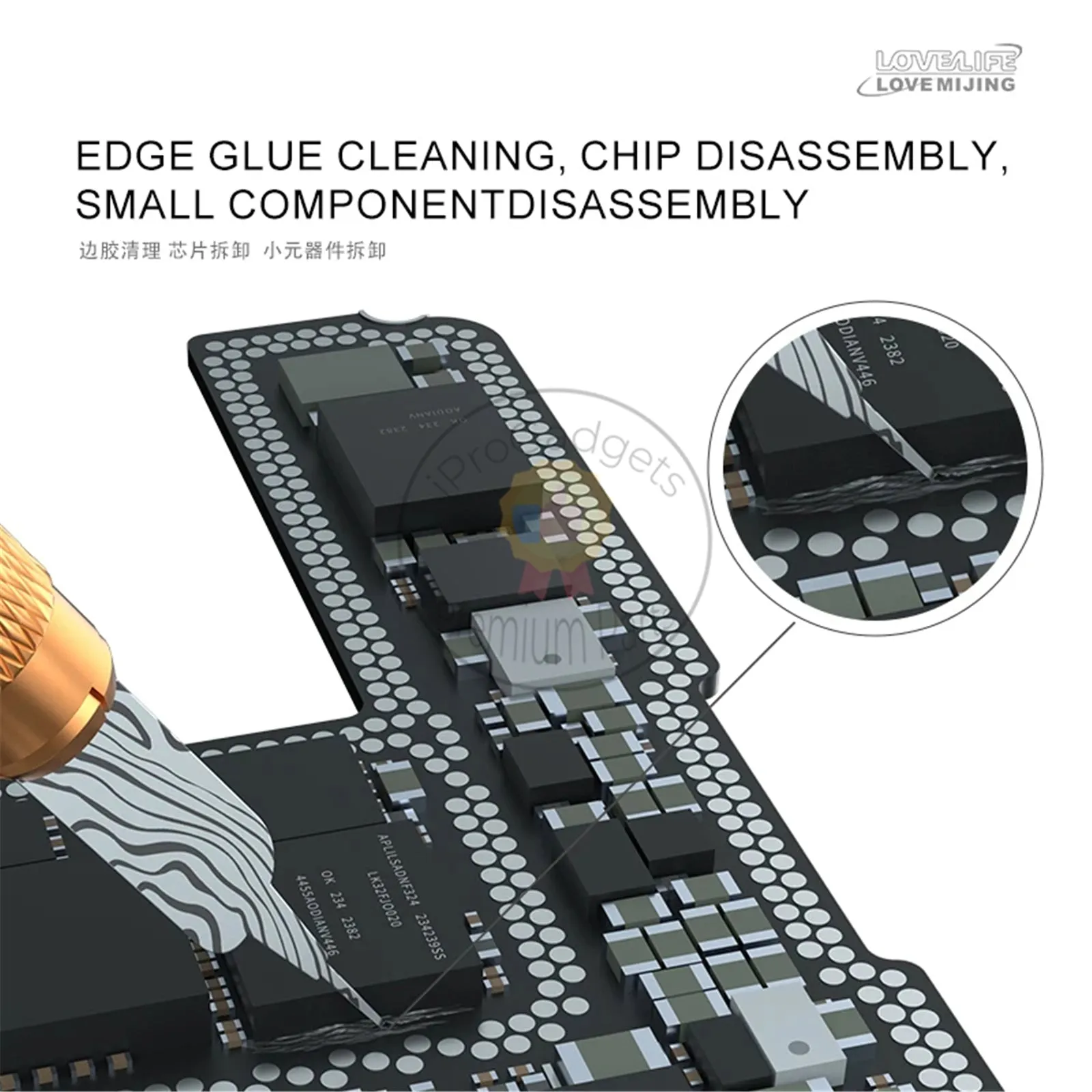 MIJING DP-08 DP-18 DP-19 Manual Polishing of Screen Bracket Blades Disassembly Blade