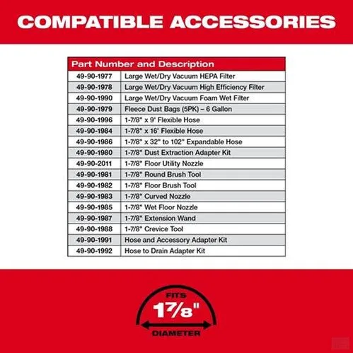 MILWAUKEE M18 FUEL Wet/Dry Vacuums 0910-20